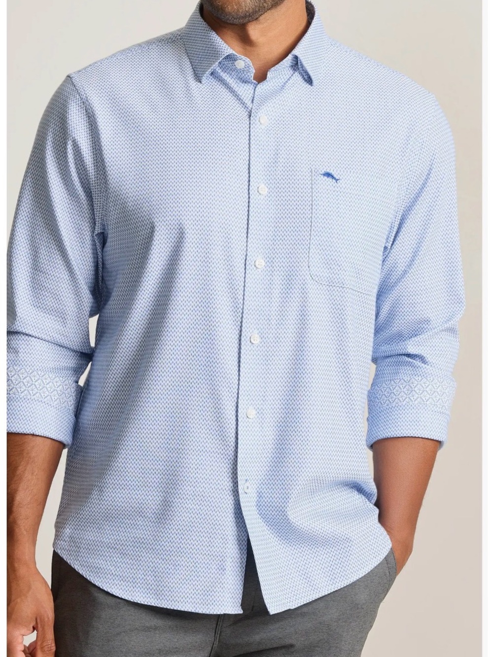 Tommy Bahama  SarasotaStretch  Porto Plaid IslandZone* Shirt Rococo Blue